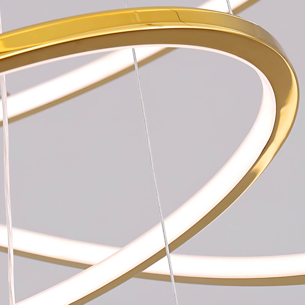 Luxurious Stainless Steel Chandelier for Duplex Living Spaces: Elevate Your Home with Minimalist Elegance-details-1 |Feyran