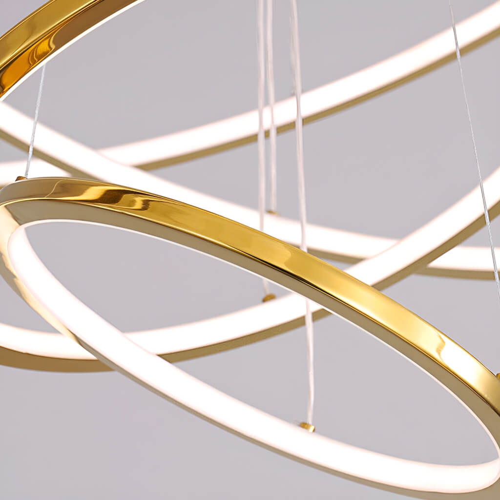 Luxurious Stainless Steel Chandelier for Duplex Living Spaces: Elevate Your Home with Minimalist Elegance-details-2 |Feyran