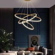 Luxurious Stainless Steel Chandelier for Duplex Living Spaces: Elevate Your Home with Minimalist Elegance-living-room-2 |Feyran