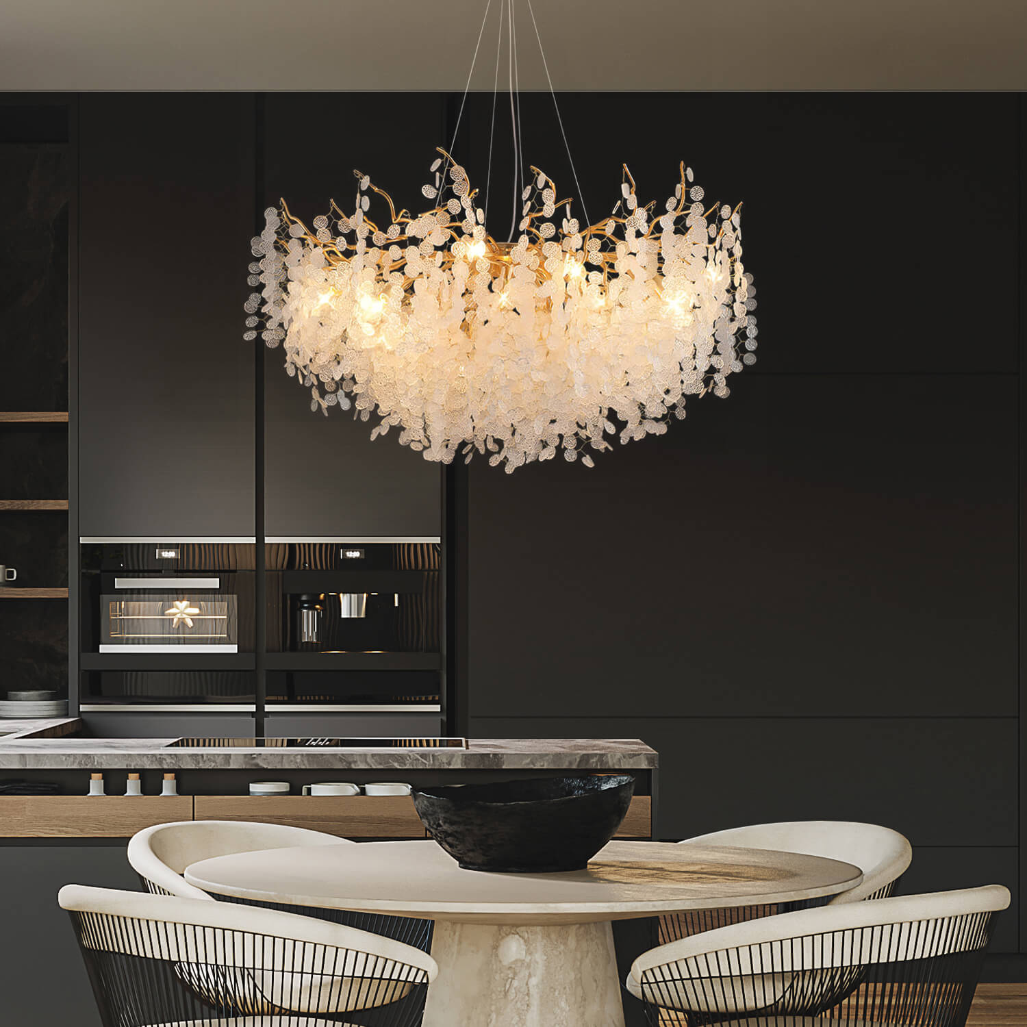 Luxury French Chandelier Money Tree Living Room-4 | Feyran