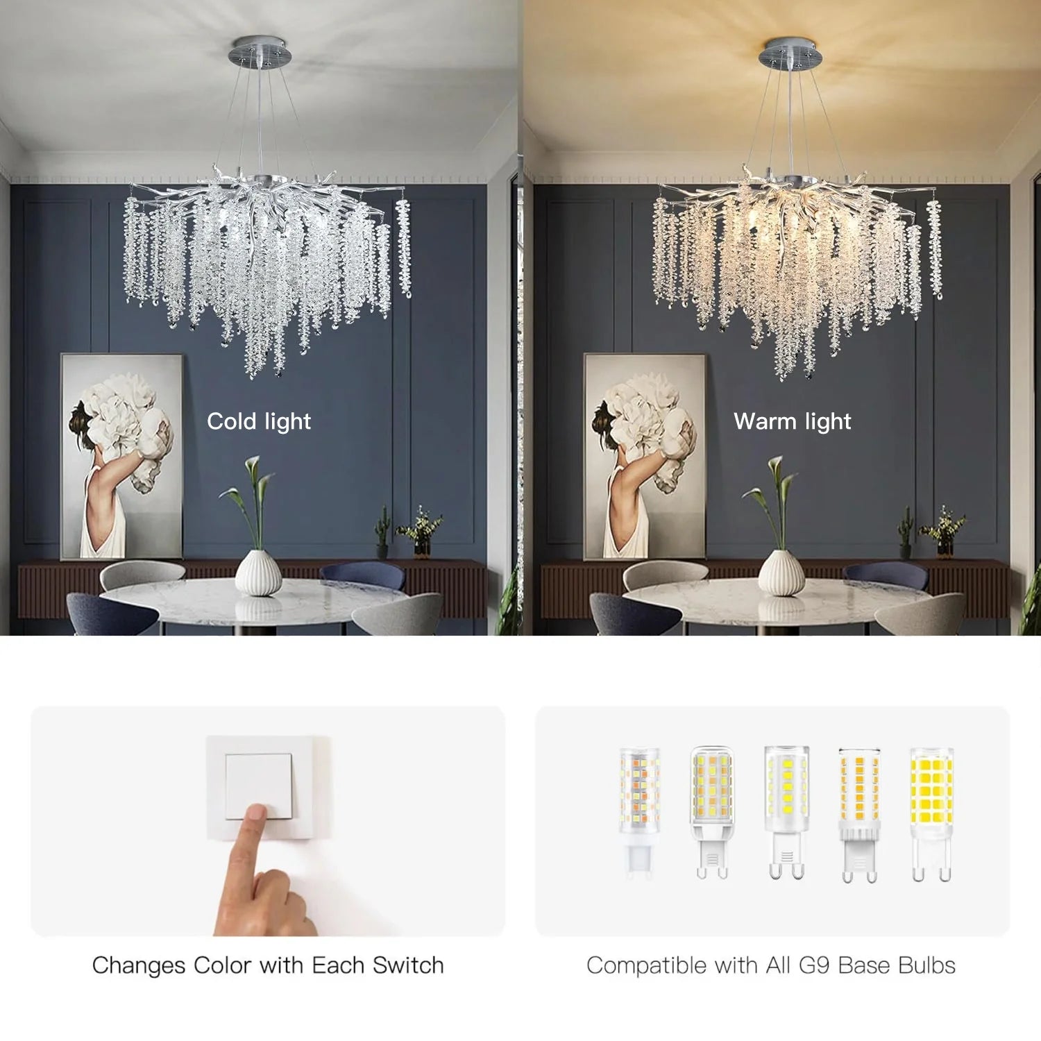 luxury-french-silver-branch-chandelier-with-glass-tassels-light-effect-ch405-20250619-Feyran-Lighting