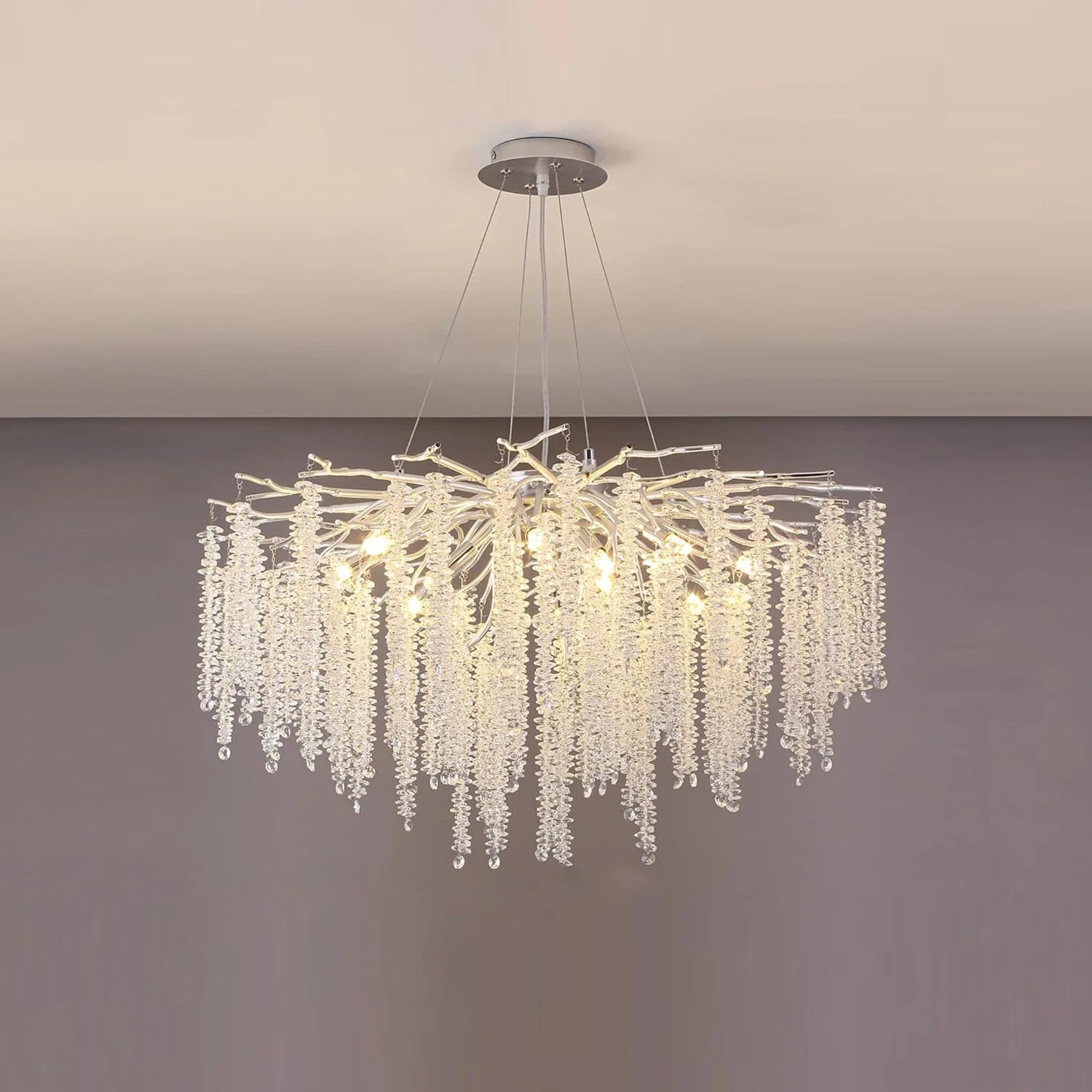 luxury-french-silver-branch-chandelier-with-glass-tassels-light-on-effect-ch405-20250619-Feyran-Lighting