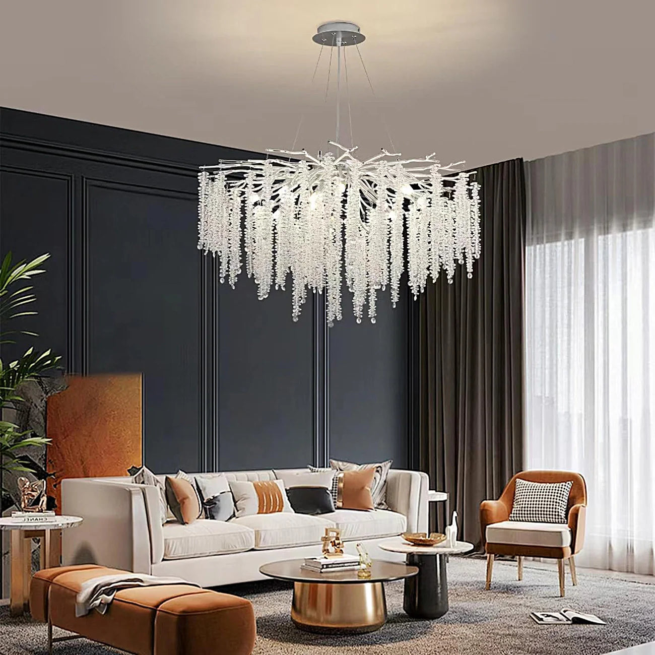 luxury-french-silver-branch-chandelier-with-glass-tassels-living-room-ch405-20250619-Feyran-Lighting