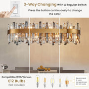 luxury-gold-brass-crystal-rectangular-chandelier-lighting-effect-6
