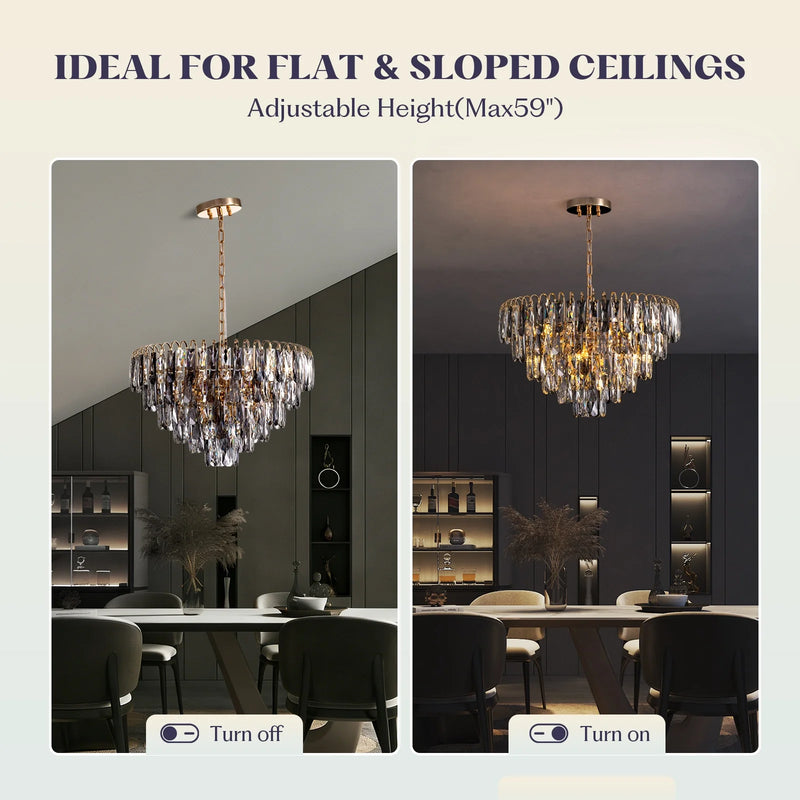 luxury-gold-crystal-tiered-chandelier-various-installation-Feyran-lighting