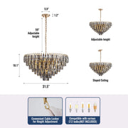dimension-of-luxury-gold-crystal-tiered-chandelier-Feyran-lighting