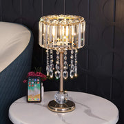 Luxury Gold Finish Lamp with Sparkling Crystal Details -living-room-1|Feyran