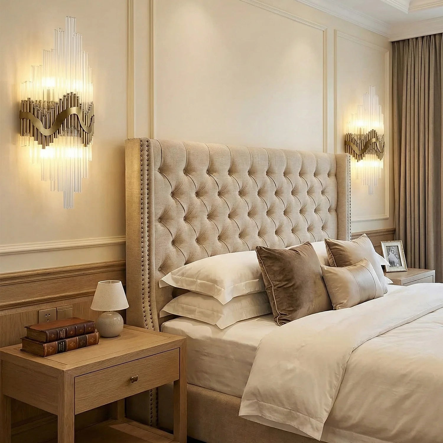 luxury-gold-glass-statement-wall-sconce-Feyran-lighting
