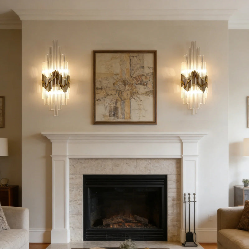 luxury-gold-glass-statement-wall-sconce-Feyran-lighting