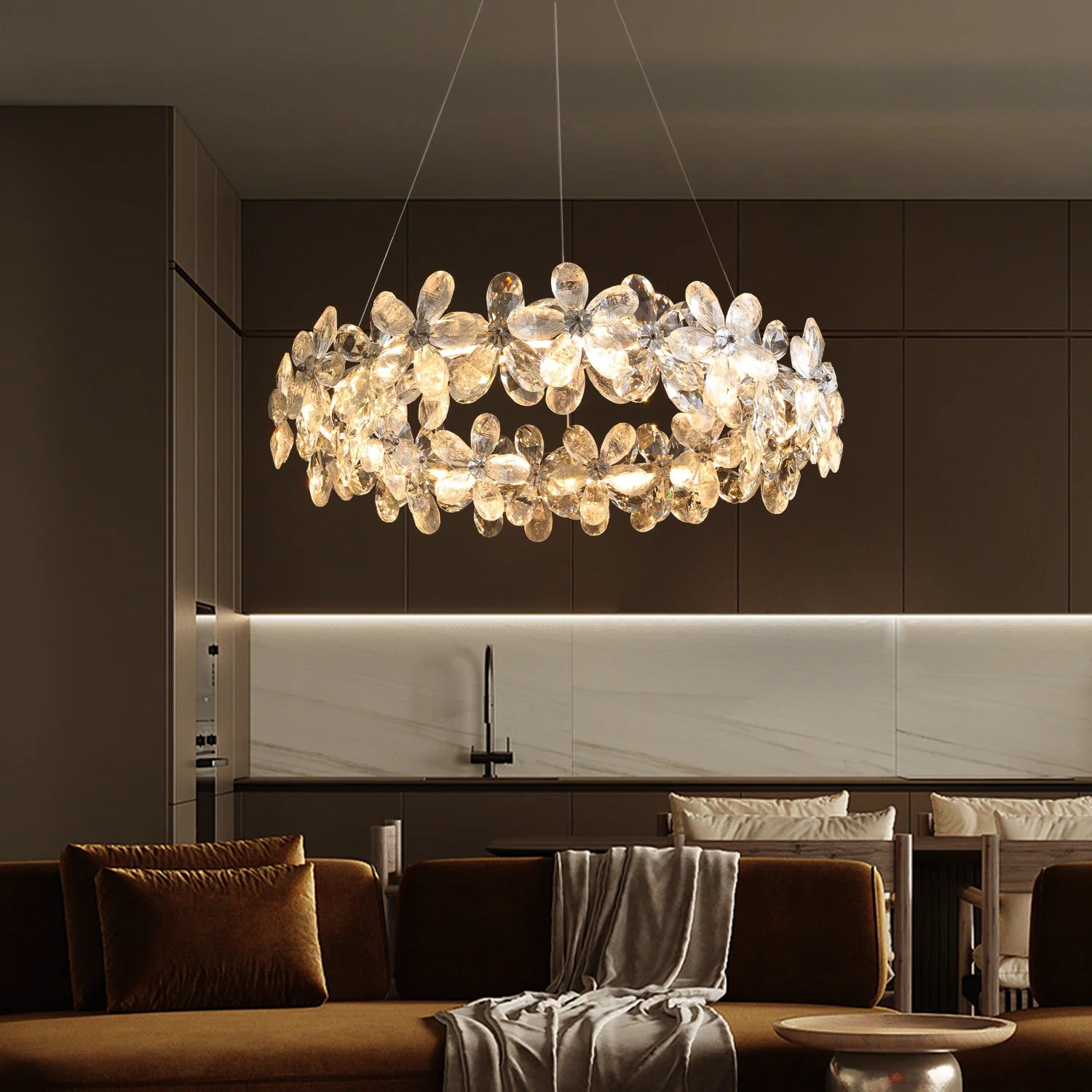 luxury-halo-ring-chandelier-with-crystal-accents-dimmable-modern-light-fixture-for-home-décor-ch400-20250612-Feyran-lighting