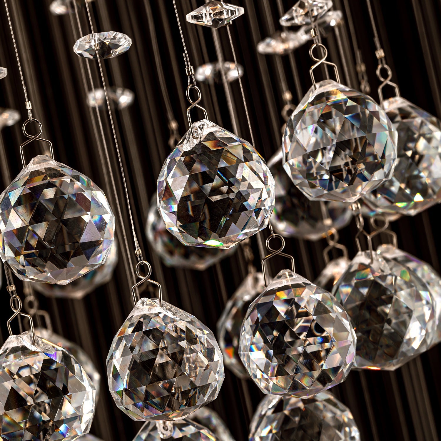 Luxury Solar System Spiral Raindrop Chandelier For Foyer and Entryway |Feyran
