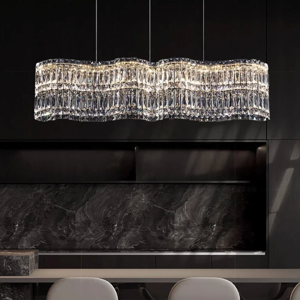 luxury-wave-crystal-linear-chandelier-front-view-ch406-20250619-Feyran-lighting