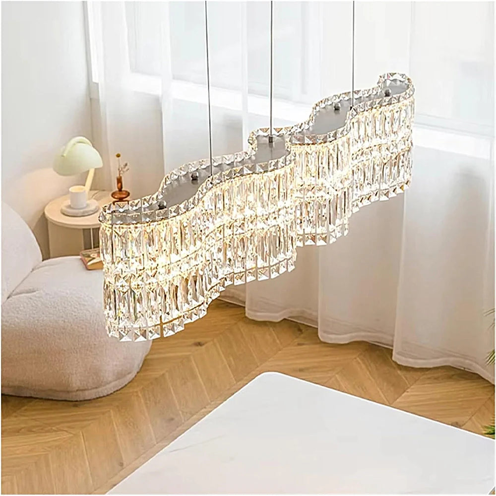 top-view-of-luxury-wave-crystal-linear-chandelier-ch406-20250619-Feyran-lighting