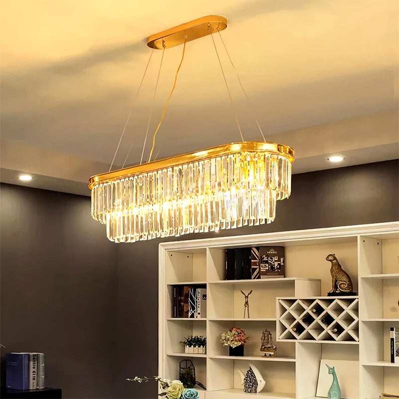 Feyran Light Luxury Crystal Chandelier for Living Room