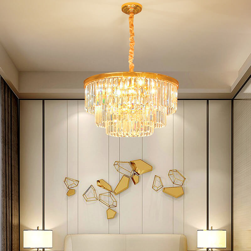 Feyran Light Luxury Crystal Chandelier for Living Room