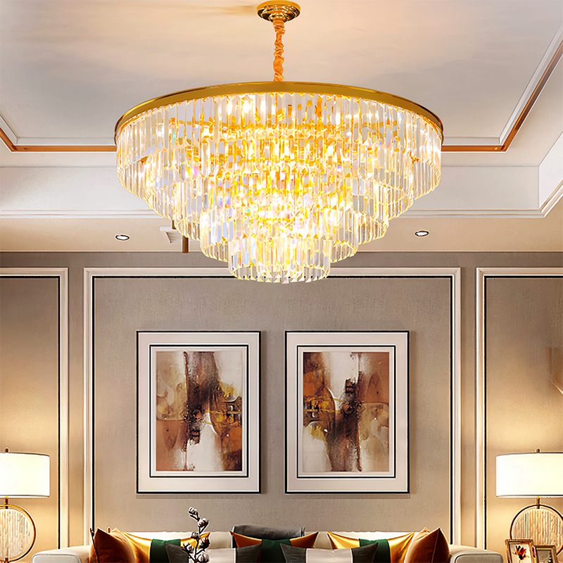 Feyran Light Luxury Crystal Chandelier for Living Room