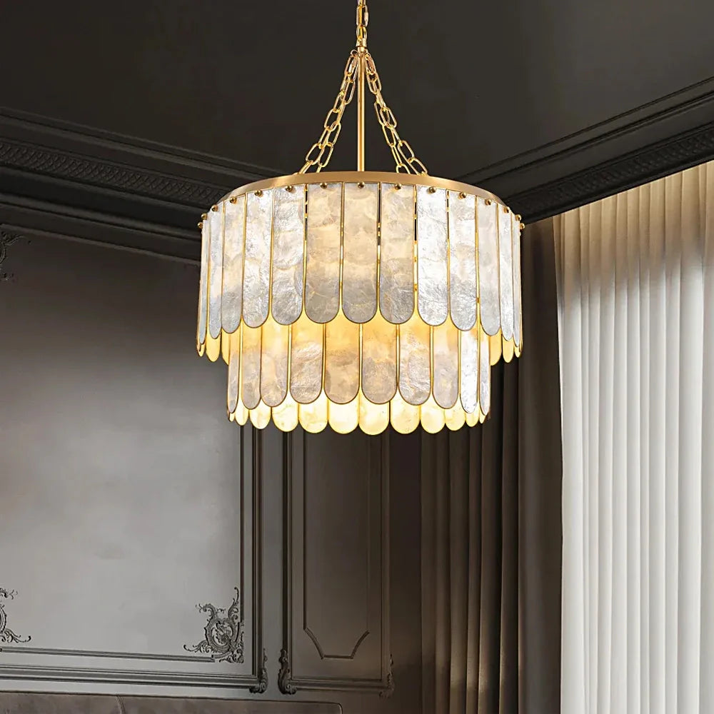 madelyn-modern-round-faceted-capiz-chandelier-ch447-20250801-Feyran-lighting