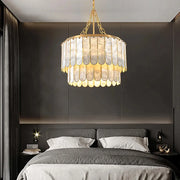 madelyn-modern-round-faceted-capiz-chandelier-installed-in-a-living-room-ch447-20250801-Feyran-lighting