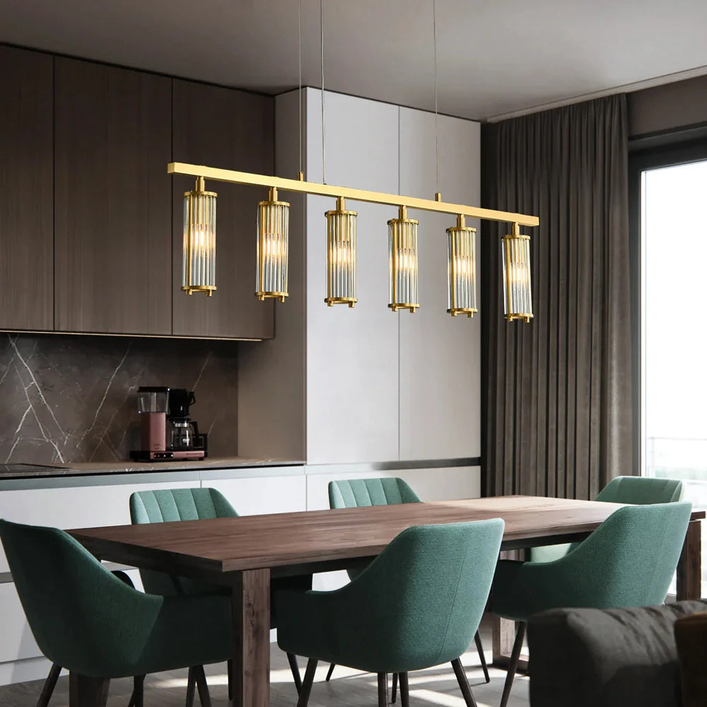 side-view-of-marley-aged-brass-linear-chandelier-ch444-20250731-Feyran-lighting