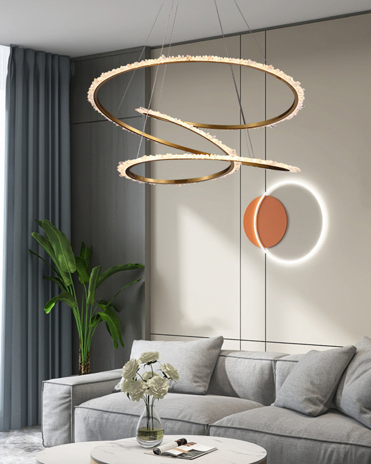 Feyran Crystal Infinity Chandelier