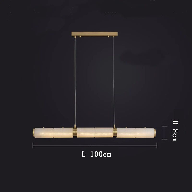 Feyran Labster Pillar Linear Kitchen Chandelier