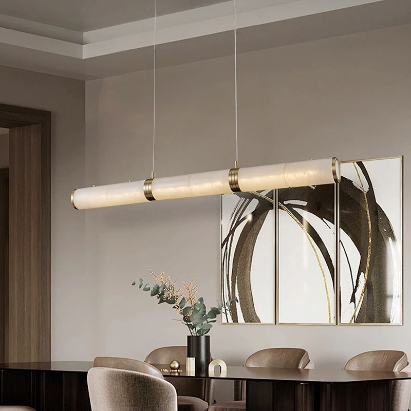 Feyran Labster Pillar Linear Kitchen Chandelier