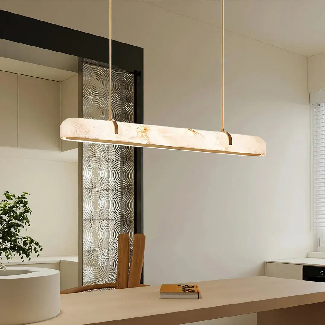 Feyran Linear Alabaster Chandelier-Feyran-Small-Feyran