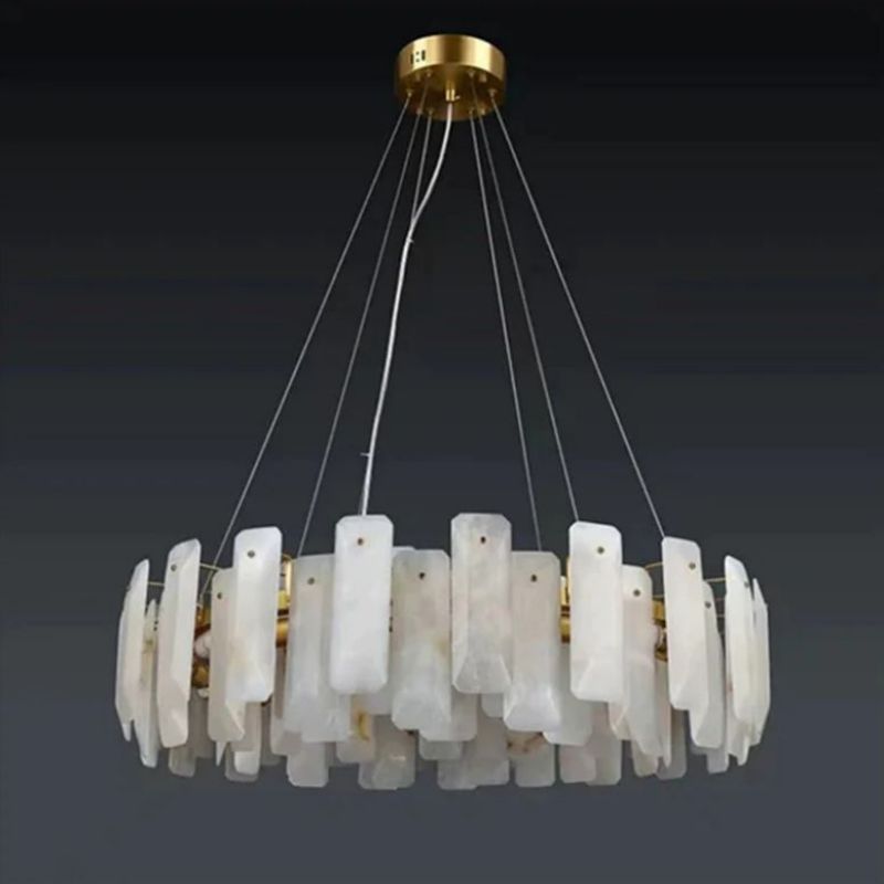 Feyran Moira Alabaster Round Chandelier