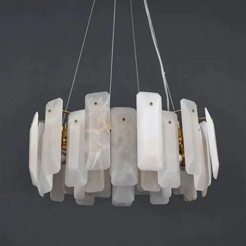 Feyran Moira Alabaster Round Chandelier