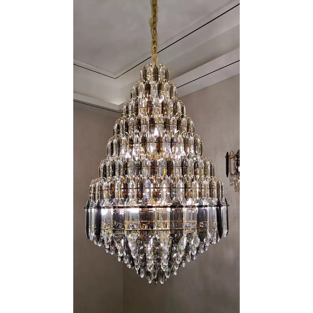 Feyran Tiered taper Crystal Foyer Chandelier