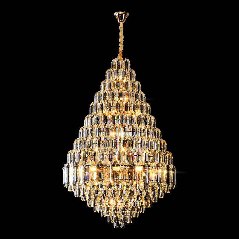 Feyran Tiered taper Crystal Foyer Chandelier