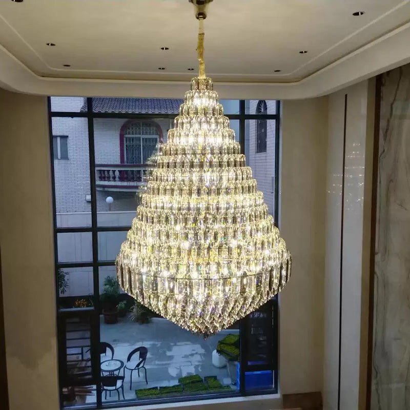 Feyran Tiered taper Crystal Foyer Chandelier