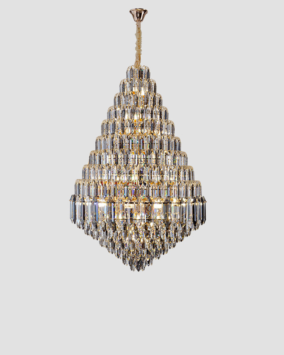 Feyran Tiered taper Crystal Foyer Chandelier