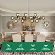 meteor-gray-globe-linear-chandelier-durable-material-Feyran-lighting