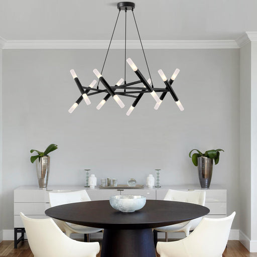 Mid Century Modern Polygonal Chandelier Living Room-2 | Feyran