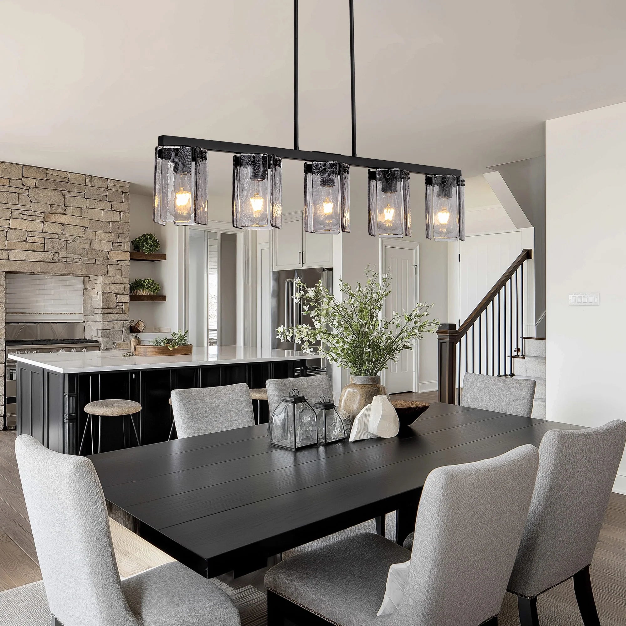 minimalist-smoked-glass-linear-chandelier-Feyran-lighting