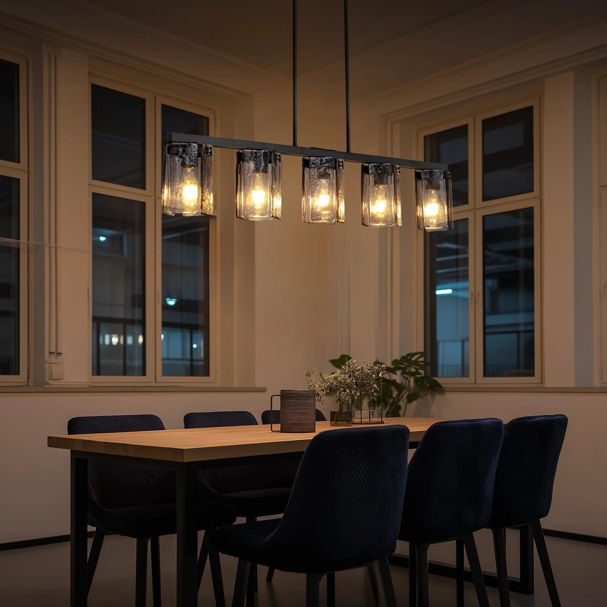 minimalist-smoked-glass-linear-chandelier-Feyran-lighting