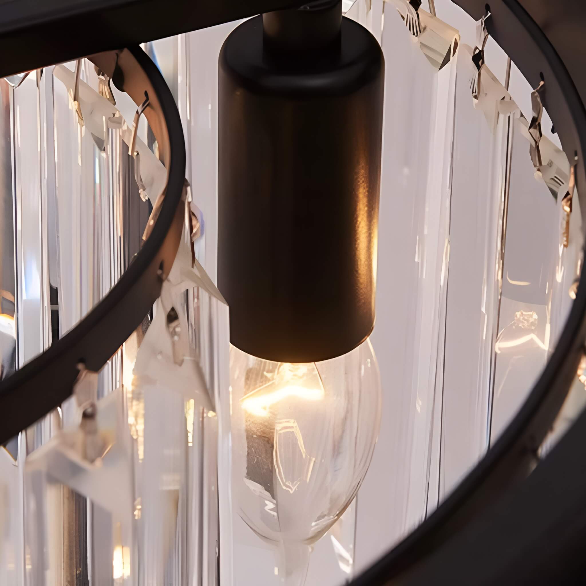Modern American Crystal Floor Lamp for Elegant Living Spaces-light-on|Feyran