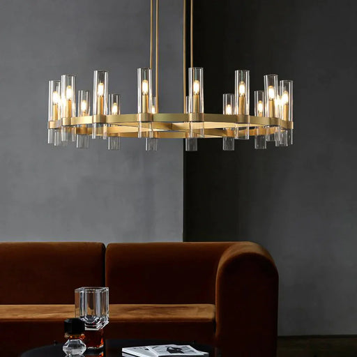 modern-clear-glass-tube-gold-ring-chandelier-ch392-20250530-Feyran-lighting