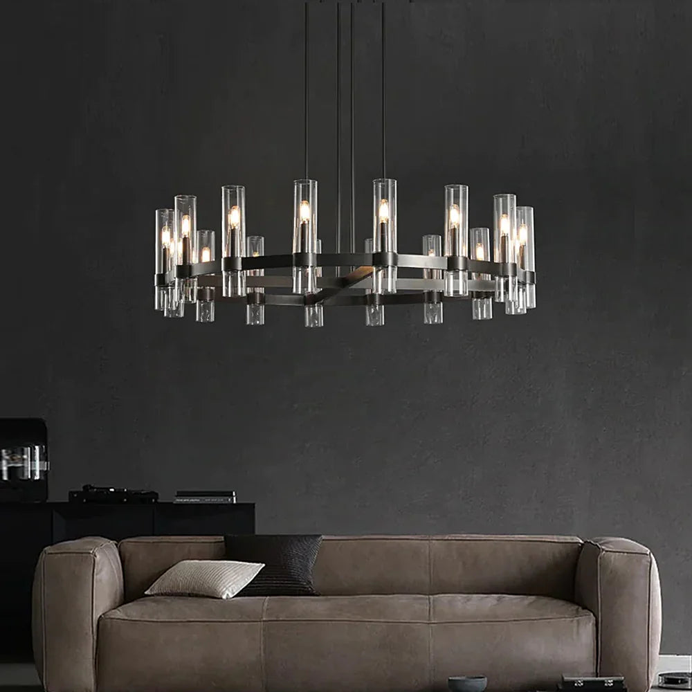 modern-clear-glass-tube-gold-ring-chandelier-ch392-20250530-Feyran-lighting