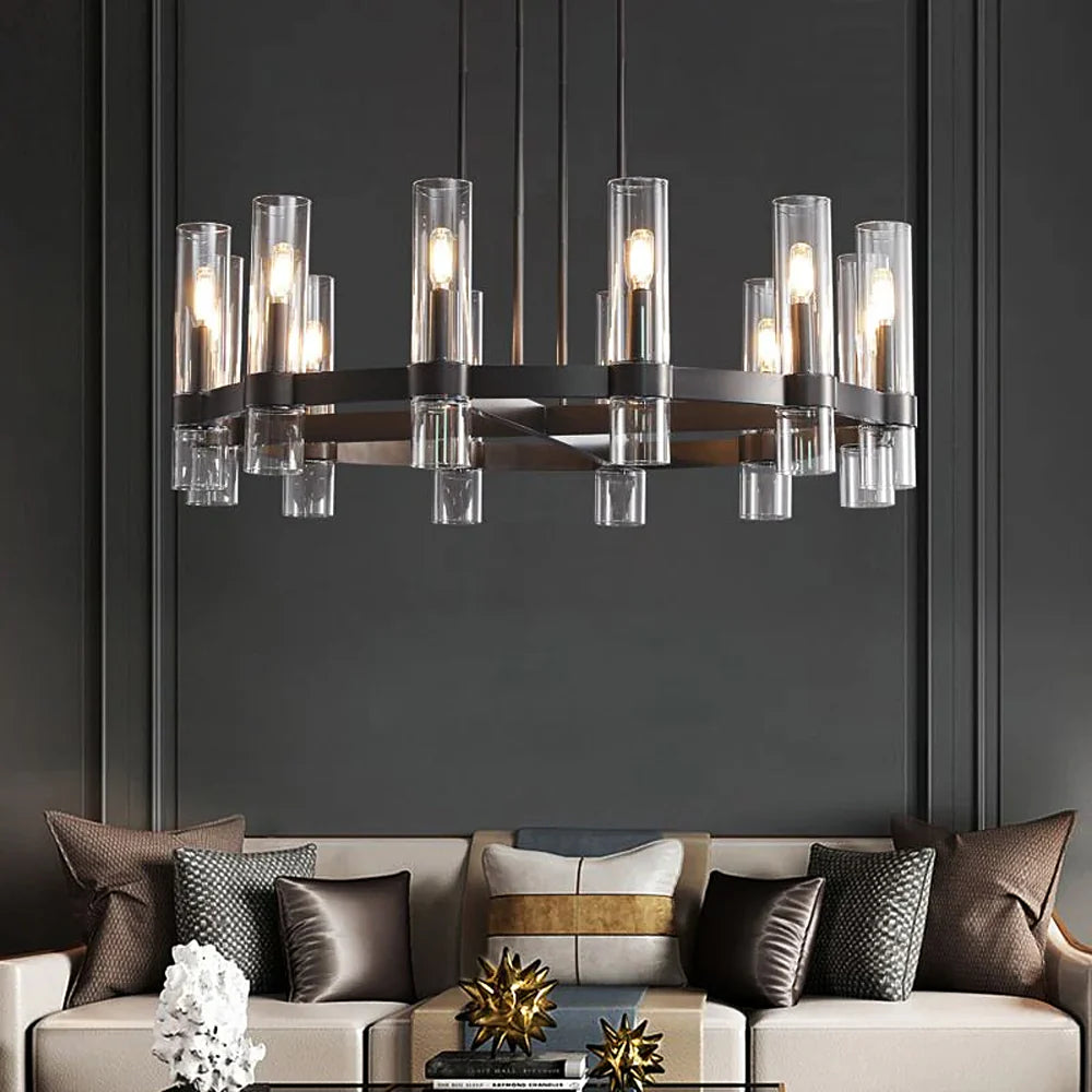 modern-clear-glass-tube-gold-ring-chandelier-ch392-20250530-Feyran-lighting