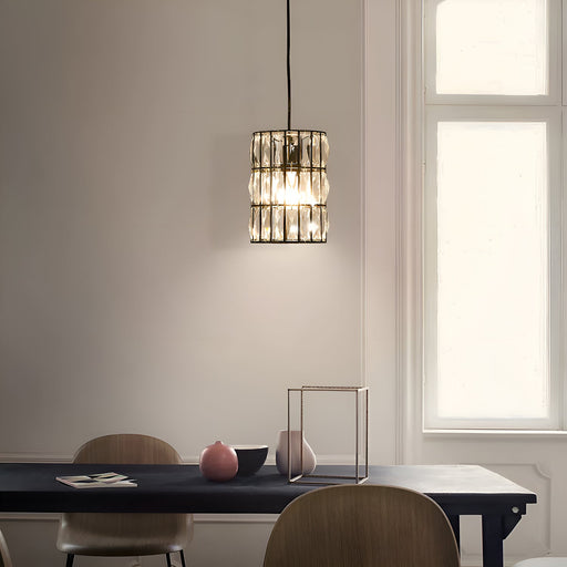 Modern Creative Crystal Chandelier - Line Pendant Light-dining-room-2|Feyran