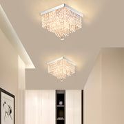 Modern Hallway Crystal Flush Mount Ceiling Light-hallway-2|Feyran