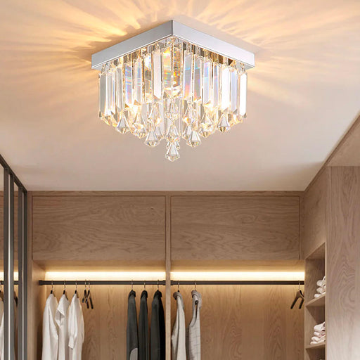 Modern Design Crystal Ceiling Light - Flush Mount Corridor Lamp |Feyran