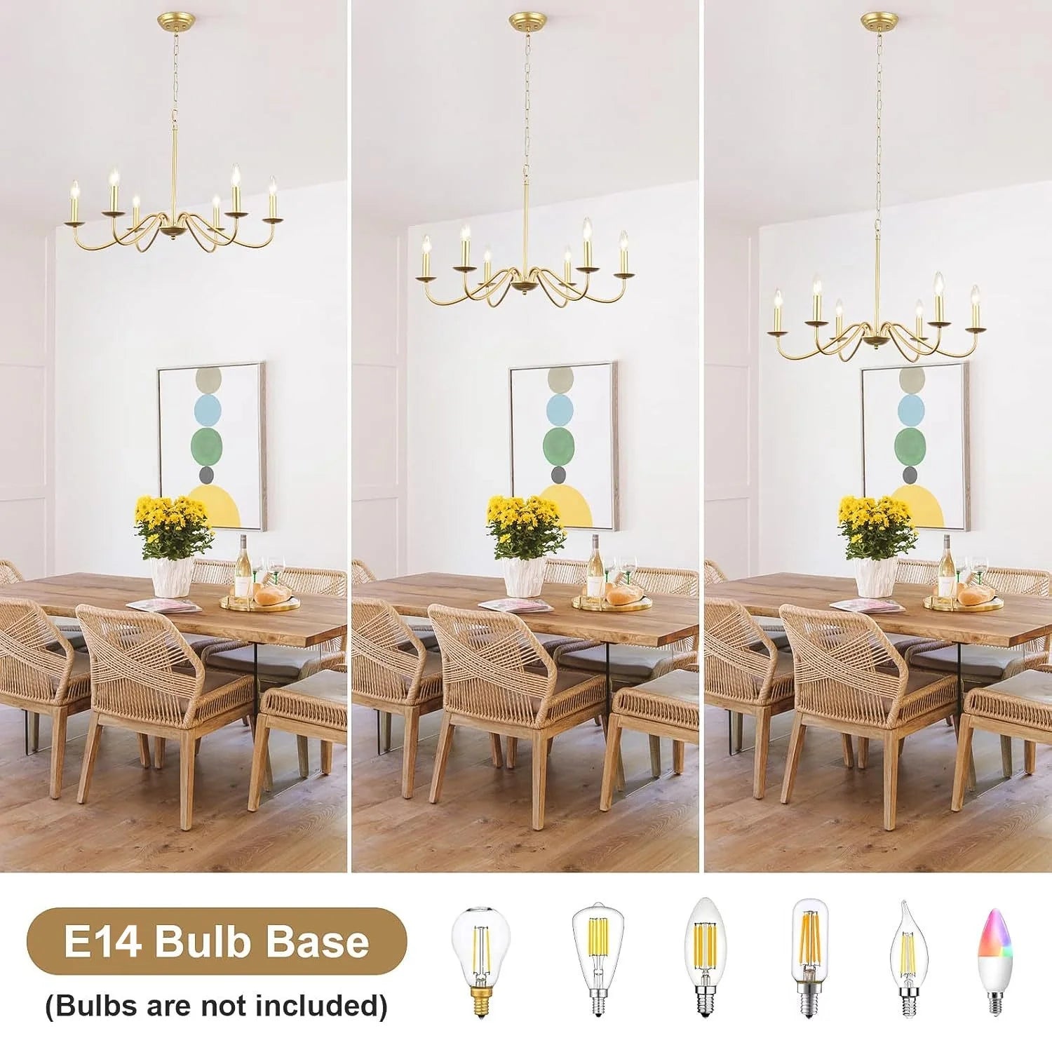 modern-farmhouse-gold-candle-chandelier-adjustable-height-ch410-20250627-Feyran-lighting