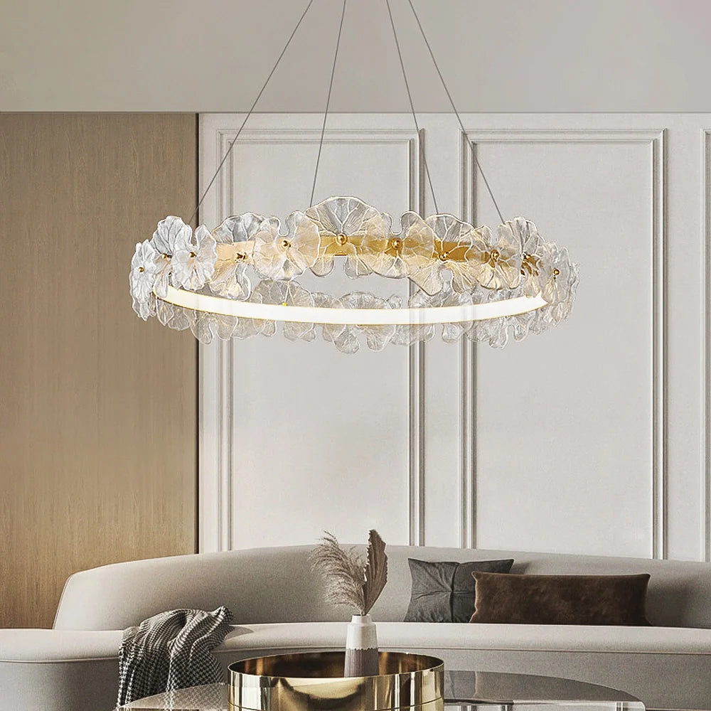 modern-floral-chandelier-with-glass-petal-design-and-led-lighting-ch401-20250612-Feyran-lighting