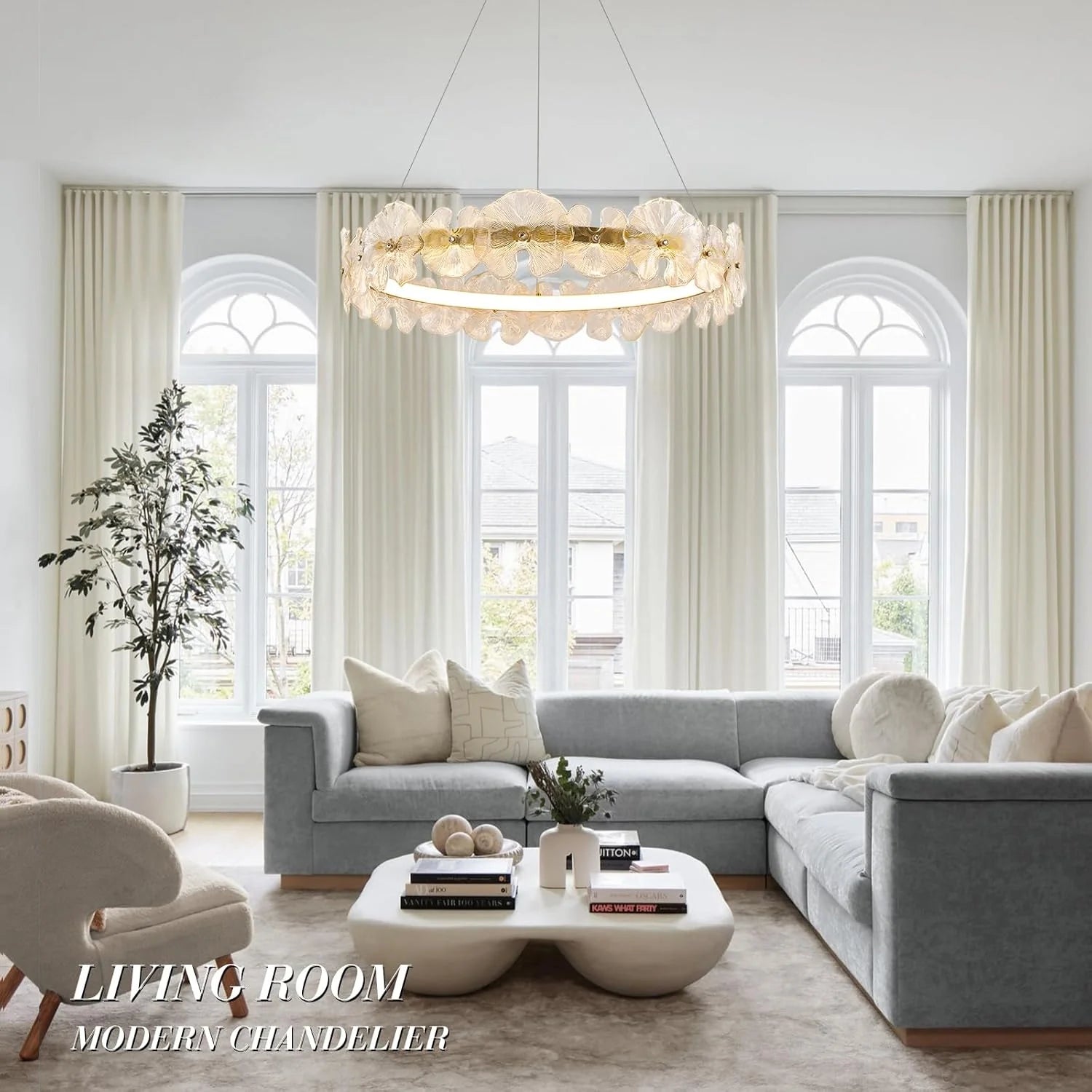 modern-floral-chandelier-with-glass-petal-design-and-led-lighting-installed-in-living-room-ch401-20250612-Feyran-lighting