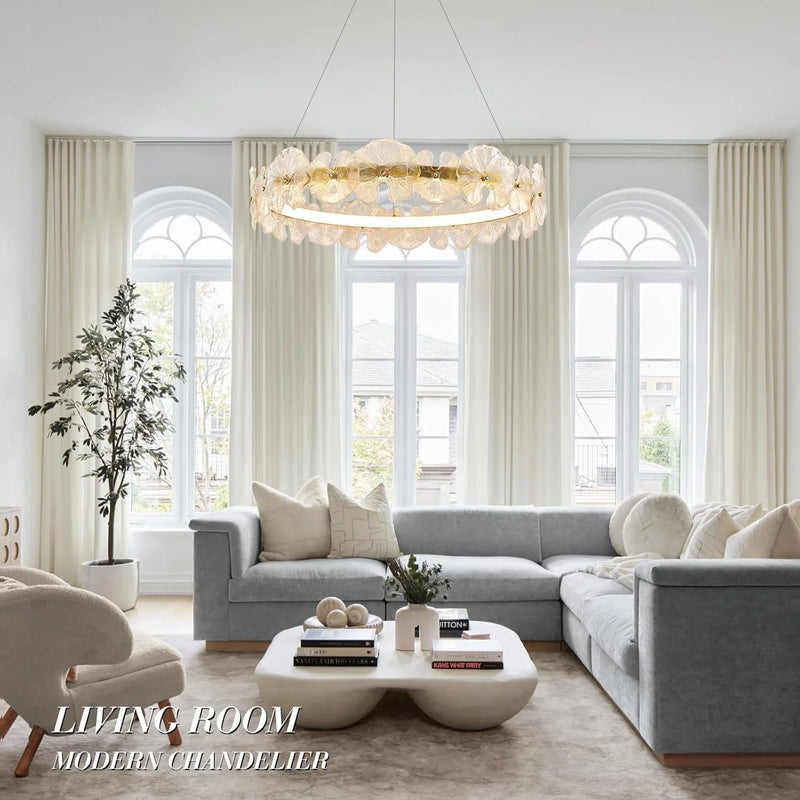 modern-floral-chandelier-with-glass-petal-design-and-led-lighting-installed-in-living-room-ch401-20250612-Feyran-lighting