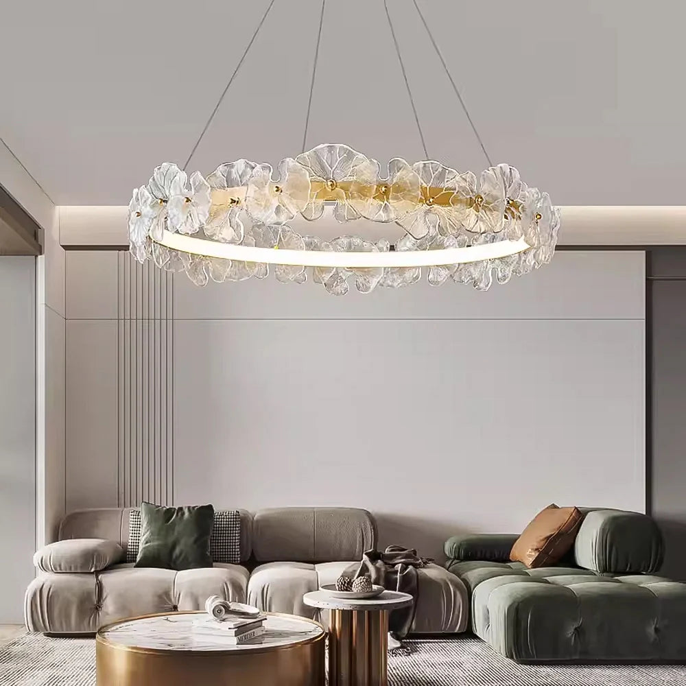 modern-floral-chandelier-with-glass-petal-design-and-led-lighting-ch401-20250612-Feyran-lighting