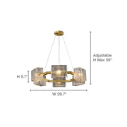 modern-gold-ring-chandelier-with-textured-glass-small-dimension-ch437-20250718-Feyran-lighting